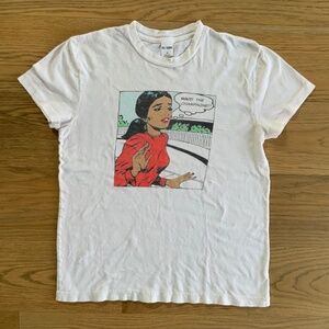 RE/DONE Wait The Champagne Tee Size XS